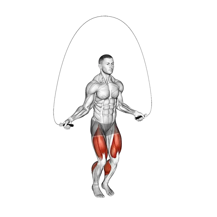 Double Jump Rope exercise animation (Male)