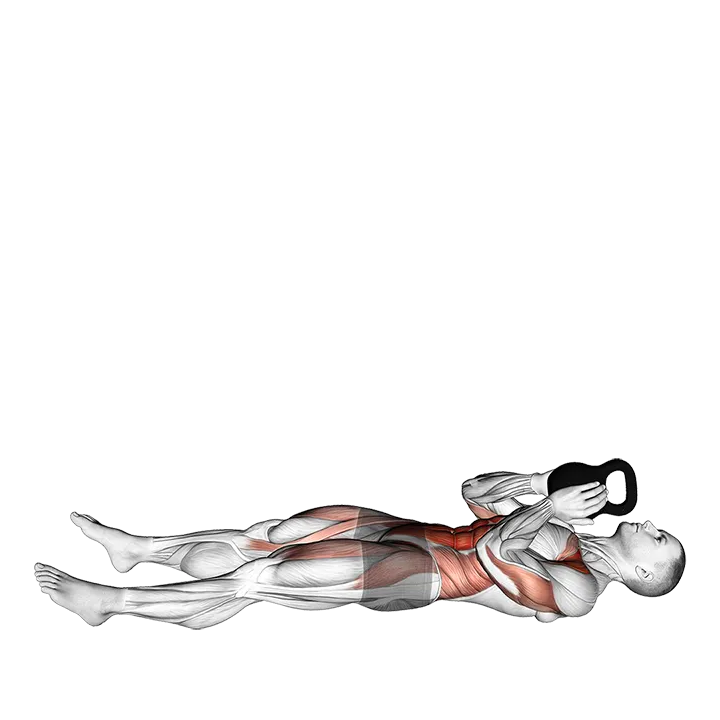 Kettlebell Sit-up Press exercise animation (Male)