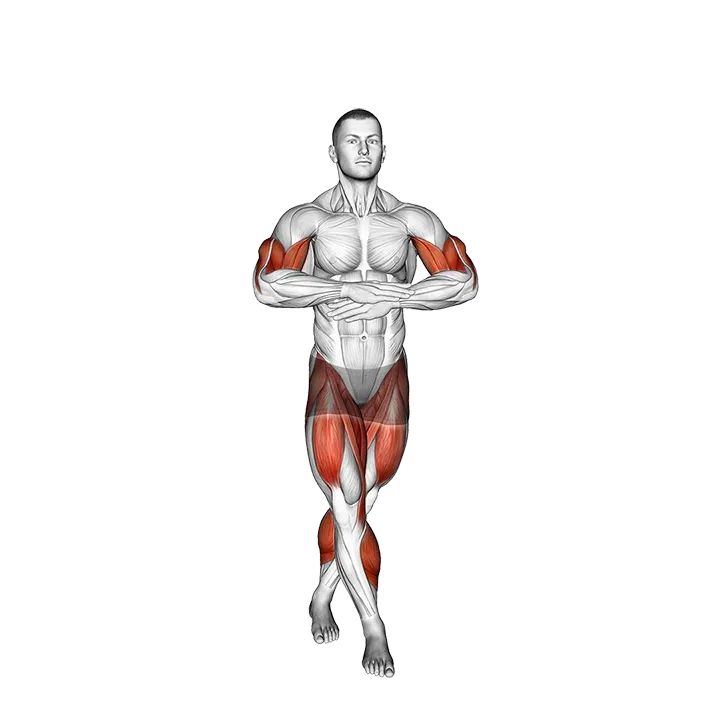 Cross Jump Jack exercise animation (Male)