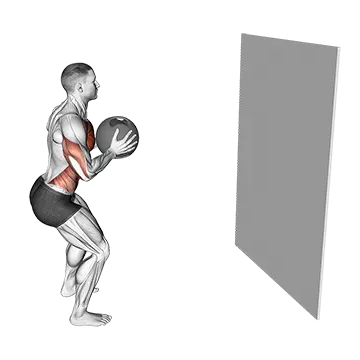 Medicine Ball Chest Pass against Wall