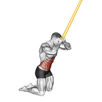 Resistance Band Kneeling Ab Crunch (VERSION 2)