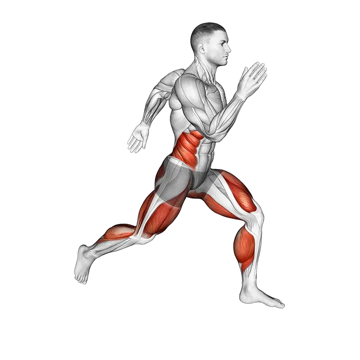 Sprint exercise animation (Male)