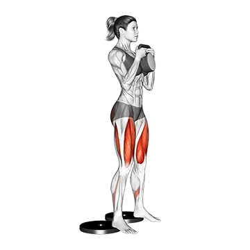 Kettlebell Full Squat from Deficit