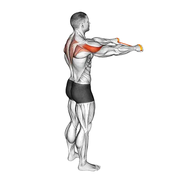 Resistance Band Pull Apart (45 degrees)