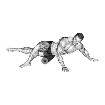 Roll Quadriceps (Vastus Lateralis) Lying on Floor