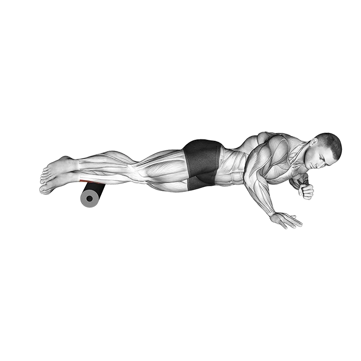 Roll Peroneal Side Lying on Floor exercise animation (Männlich)