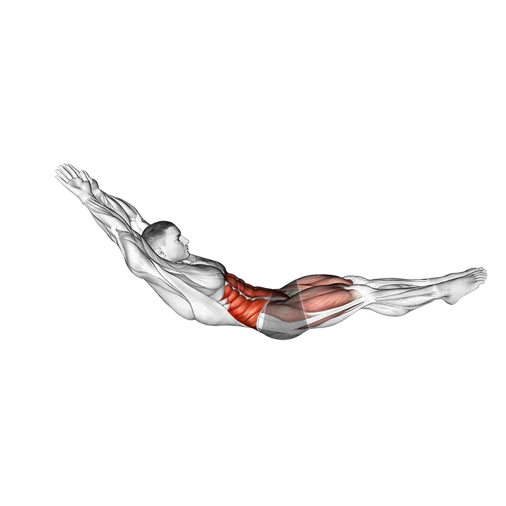 Hollow Rock exercise animation (Male)