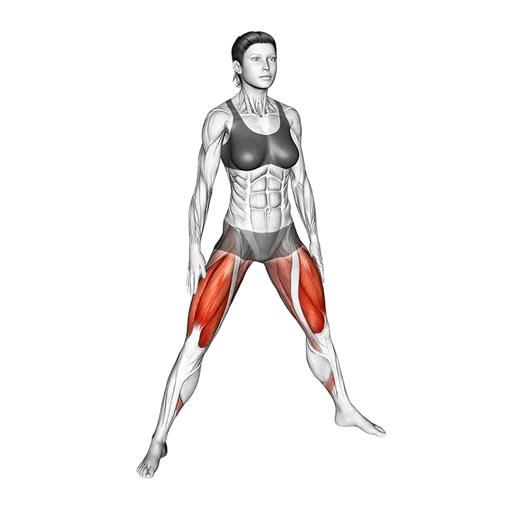 Plyo Squat exercise animation (Female)
