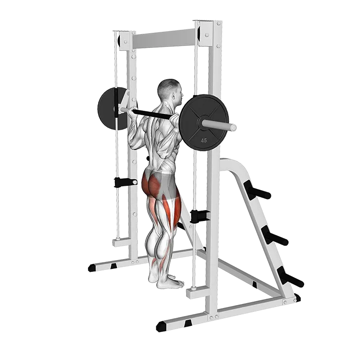 Smith Rear Lunge (version 2) exercise animation (Male)