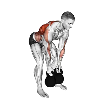 Kettlebell Bent over Alternate Twist Row