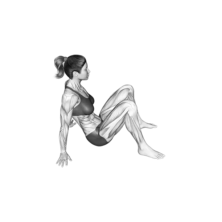 Corpse Pose exercise animation (Female)