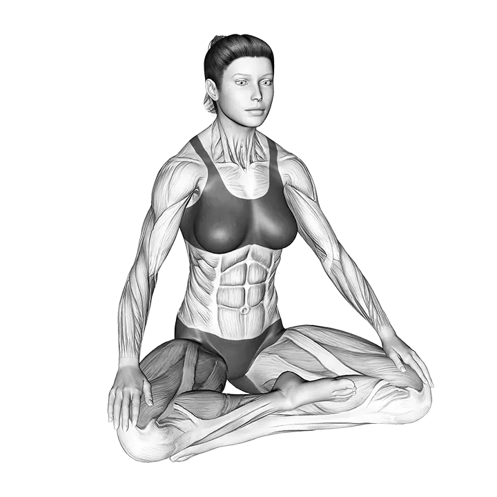Meditation exercise animation (Female)