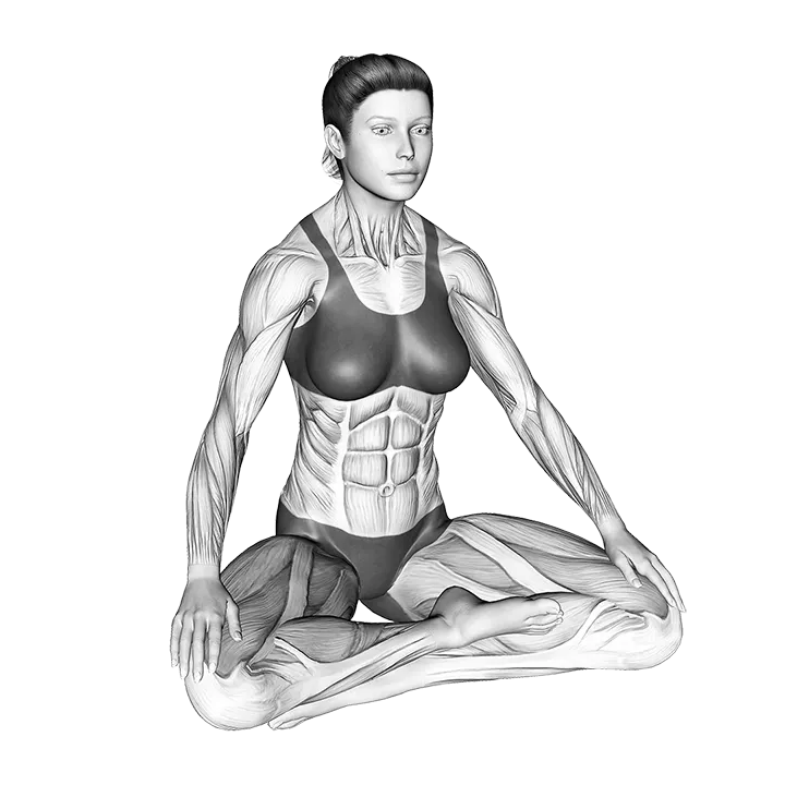 Mindful Breathing Meditation exercise animation (Female)