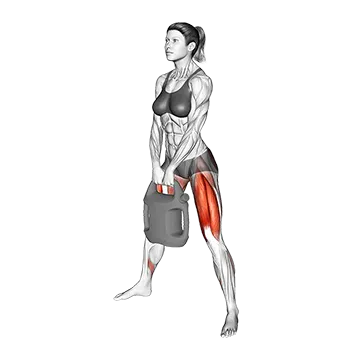 Bottle Weighted Sumo Squat