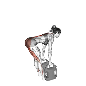 Bottle Weighted Straight Legs Deadlift