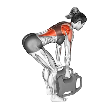 Bottle Weighted Bent Over Row