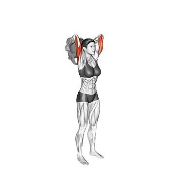 Bottle Weighted Overhead Triceps Extension