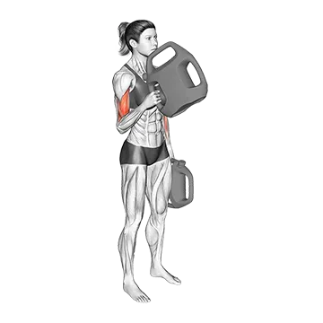 Bottle Weighted Alternate Hammer Curl