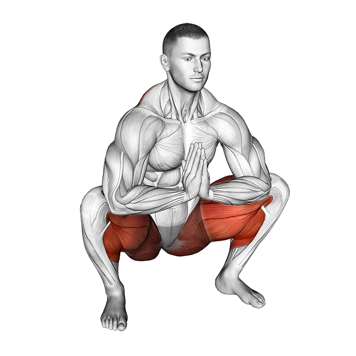 Namaskarasana Yoga Pose exercise animation (Male)