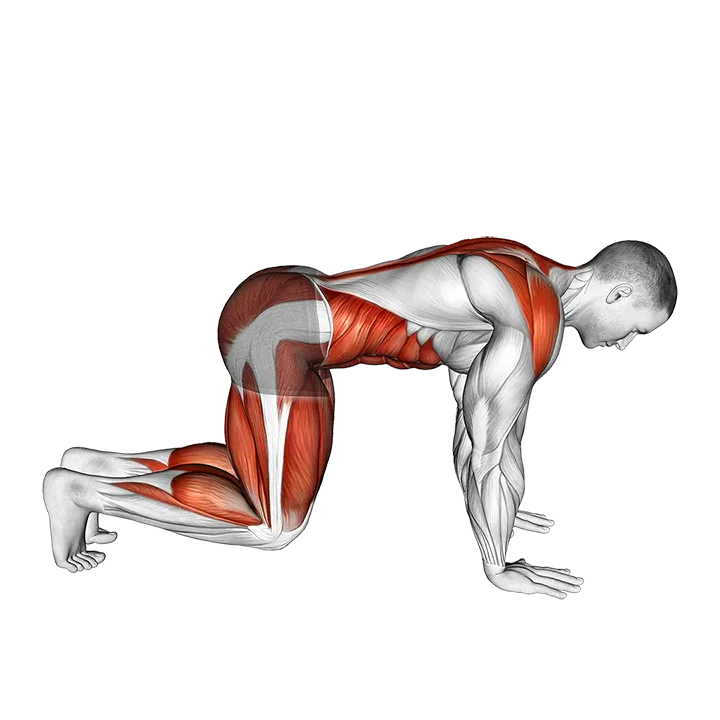 Side Kick Through exercise animation (Male)