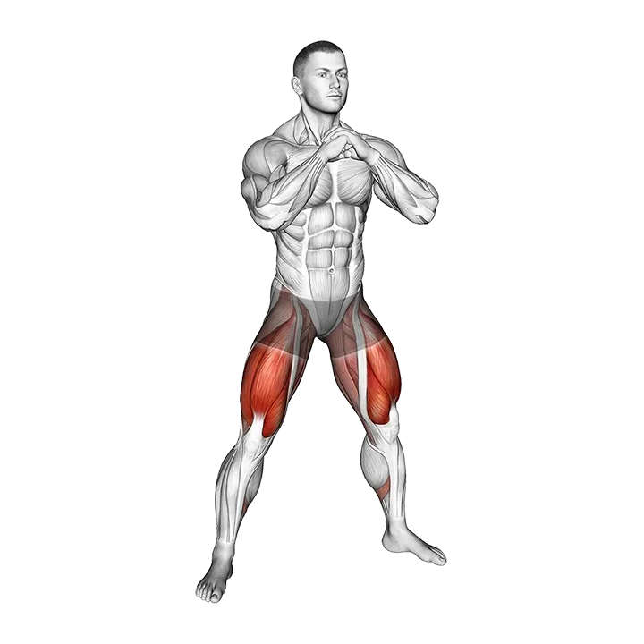 Holding Squat exercise animation (Male)