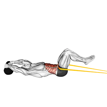 Resistance Band Reverse Crunch