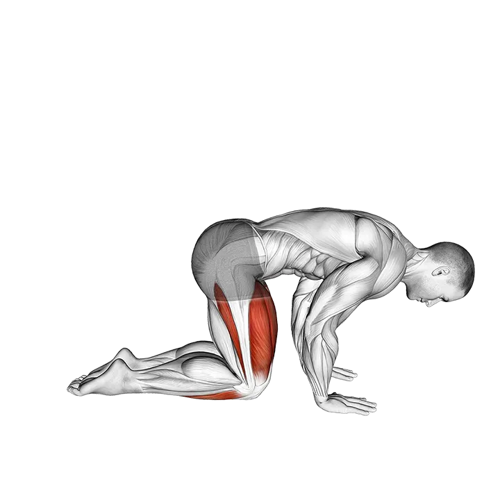 Yoga Vajrasana Thunderbolt Diamond Pose exercise animation (Male)