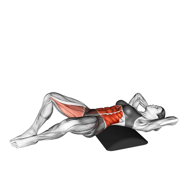 Ab Mat Sit-up exercise animation (Female)