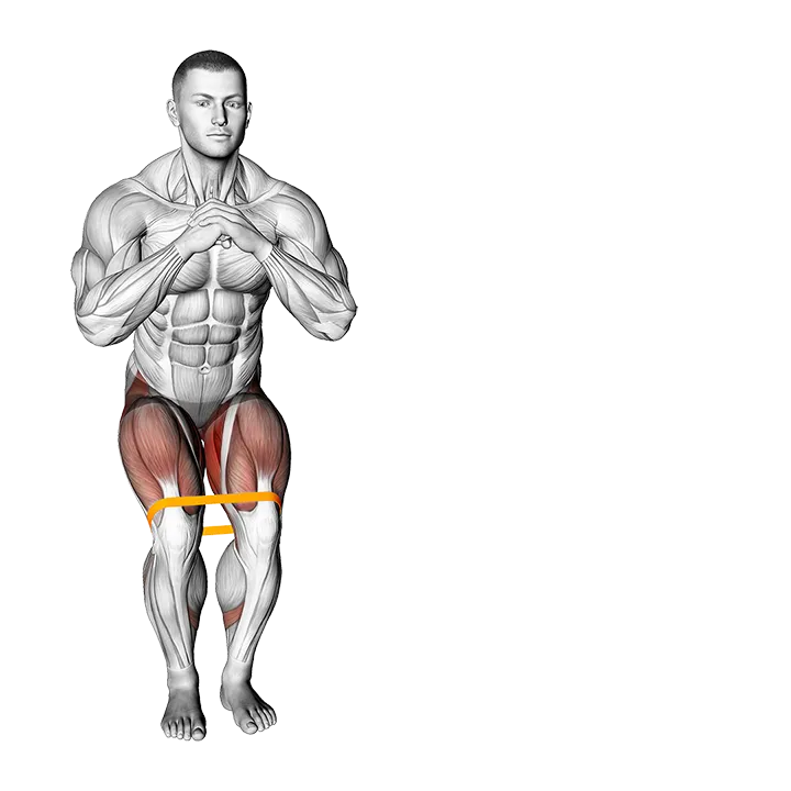 Resistance Band Lateral Walk exercise animation (Male)