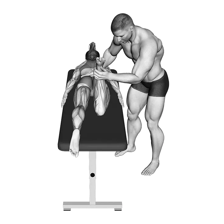 Hip Internal Rotation Test exercise animation (Female)