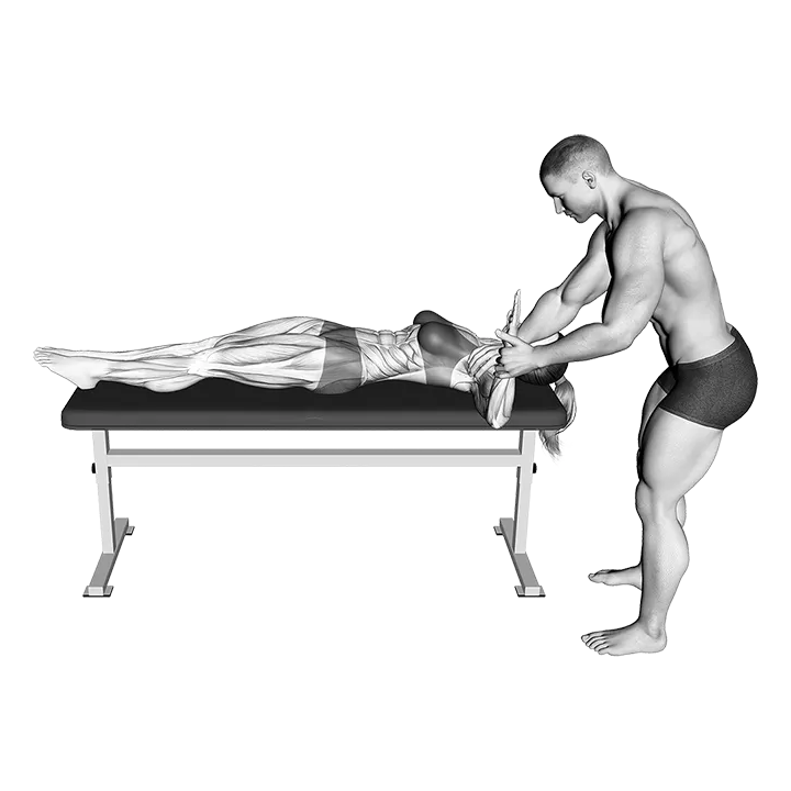 Shoulder External Rotation Test exercise animation (Female)