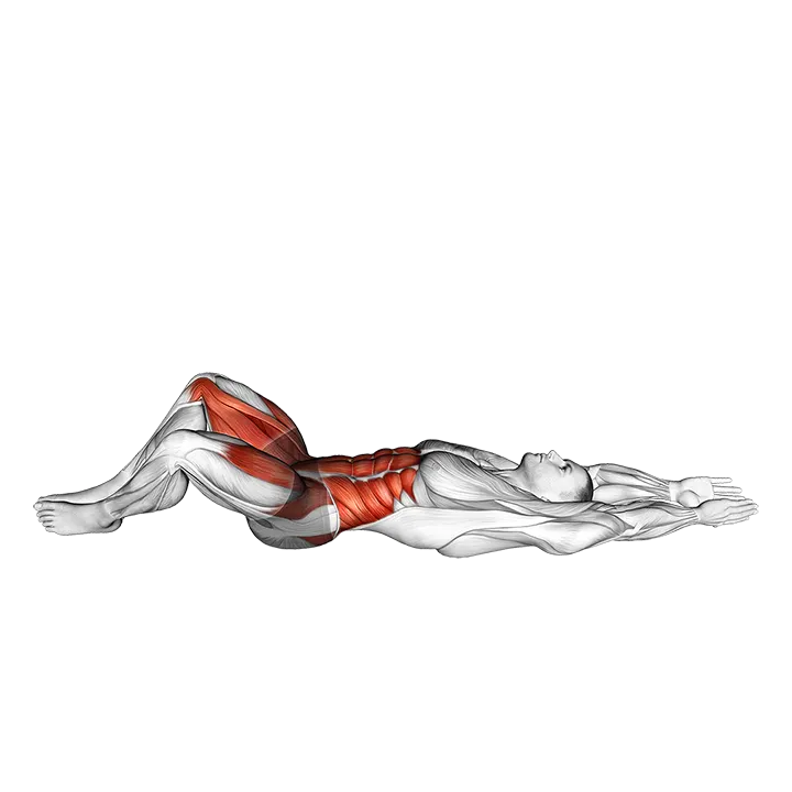 Seated Frog Half to Full Sit-up exercise animation (Male)