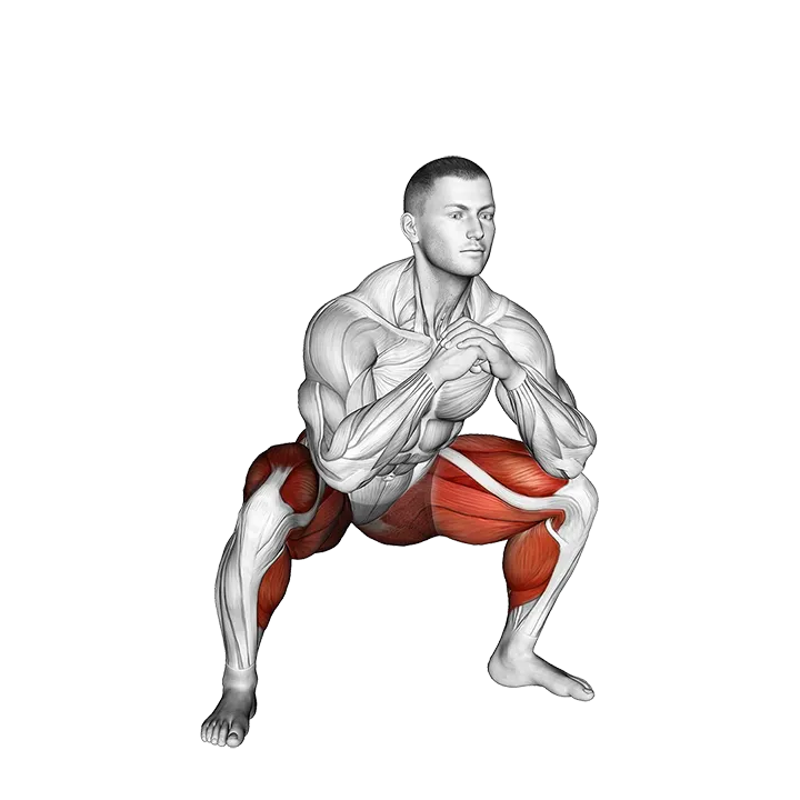 Squat Jack exercise animation (Male)