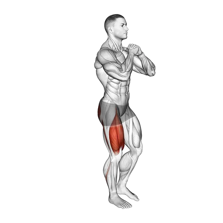 Bodyweight Single Leg Squat exercise animation (Male)