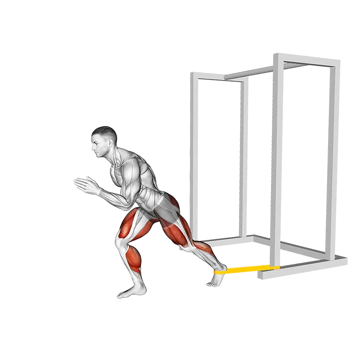 Resistance Band Speed Step exercise animation (Male)