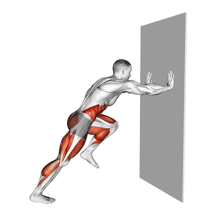 Sprint against Wall exercise animation (Male)