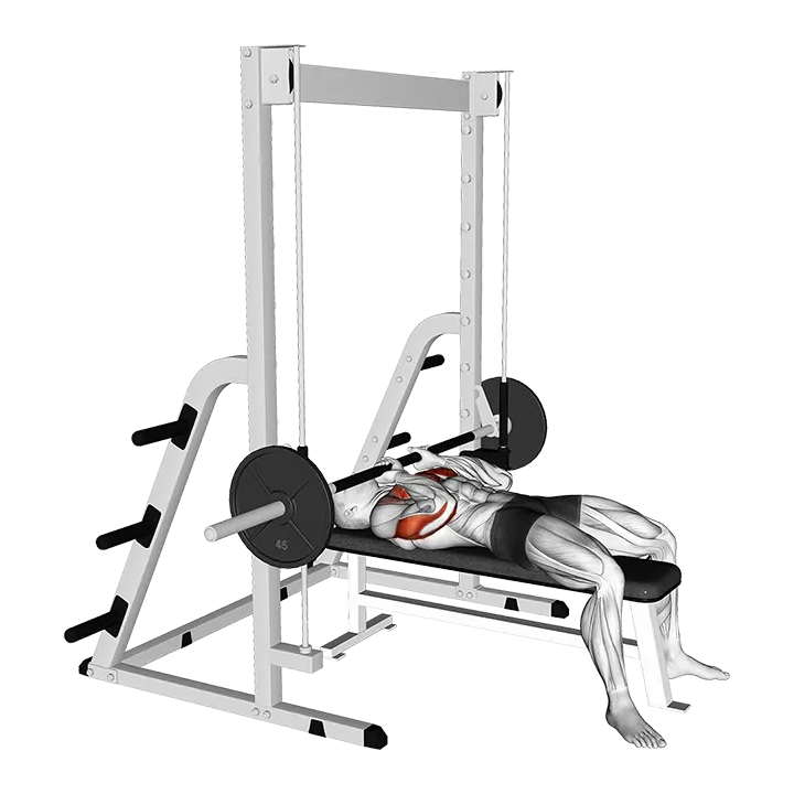 Smith JM Bench Press exercise animation (Männlich)
