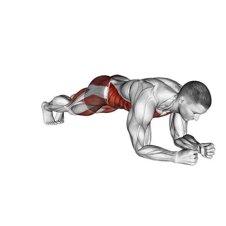 Plank Side Jump exercise animation (Male)