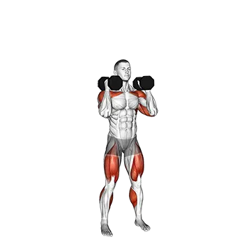 Dumbbell Alternating Arm Thruster