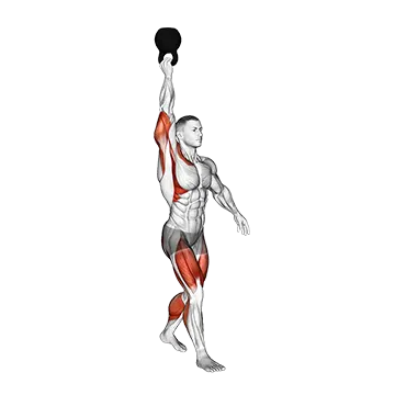 Kettlebell Bottoms-up Single Arm Overhead Carry