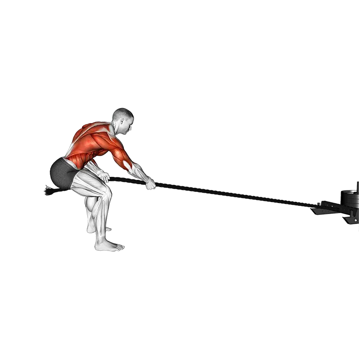 Power Sled Pull exercise animation (Male)