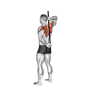 Stick Assisted Standing Shoulder Internal Rotation